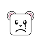 Cute Face and Polar bear（個別スタンプ：17）