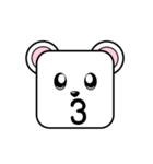 Cute Face and Polar bear（個別スタンプ：19）