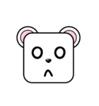 Cute Face and Polar bear（個別スタンプ：21）