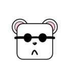 Cute Face and Polar bear（個別スタンプ：22）
