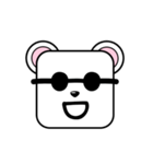 Cute Face and Polar bear（個別スタンプ：23）