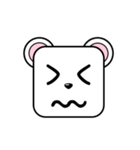 Cute Face and Polar bear（個別スタンプ：24）