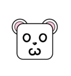 Cute Face and Polar bear（個別スタンプ：25）