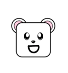 Cute Face and Polar bear（個別スタンプ：26）