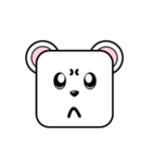 Cute Face and Polar bear（個別スタンプ：27）
