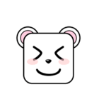 Cute Face and Polar bear（個別スタンプ：28）