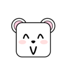 Cute Face and Polar bear（個別スタンプ：29）