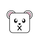 Cute Face and Polar bear（個別スタンプ：32）