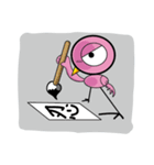 little pink crane（個別スタンプ：16）
