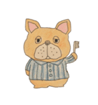 フレンチブルドッグズ。（個別スタンプ：36）