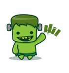 The Naughty Cute Green Monster（個別スタンプ：1）