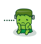 The Naughty Cute Green Monster（個別スタンプ：2）