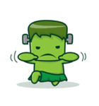 The Naughty Cute Green Monster（個別スタンプ：3）