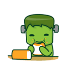 The Naughty Cute Green Monster（個別スタンプ：5）