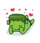 The Naughty Cute Green Monster（個別スタンプ：10）