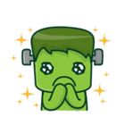 The Naughty Cute Green Monster（個別スタンプ：14）