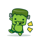 The Naughty Cute Green Monster（個別スタンプ：16）
