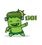 The Naughty Cute Green Monster（個別スタンプ：17）