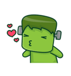 The Naughty Cute Green Monster（個別スタンプ：28）