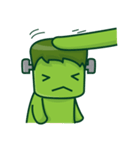 The Naughty Cute Green Monster（個別スタンプ：34）