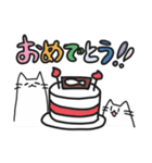 しろいねこスタンプ（個別スタンプ：14）