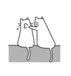 しろいねこスタンプ（個別スタンプ：19）