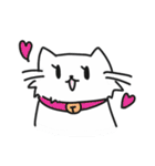 しろいねこスタンプ（個別スタンプ：23）