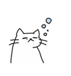 しろいねこスタンプ（個別スタンプ：24）