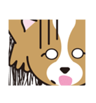 看板犬・パピヨンのあかね（個別スタンプ：4）