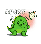 Funny Green Dino（個別スタンプ：2）