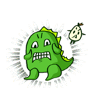 Funny Green Dino（個別スタンプ：11）