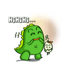 Funny Green Dino（個別スタンプ：19）