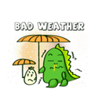 Funny Green Dino（個別スタンプ：29）