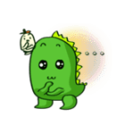 Funny Green Dino（個別スタンプ：33）