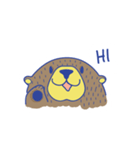 brown bear with little ears（個別スタンプ：1）