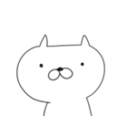 くまのようなうさぎとねこのゆるスタンプ（個別スタンプ：3）