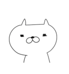 くまのようなうさぎとねこのゆるスタンプ（個別スタンプ：4）