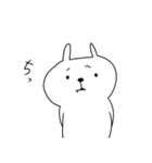 くまのようなうさぎとねこのゆるスタンプ（個別スタンプ：10）