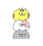 くまのようなうさぎとねこのゆるスタンプ（個別スタンプ：20）