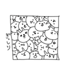 くまのようなうさぎとねこのゆるスタンプ（個別スタンプ：40）