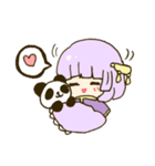 中華少女とパンダさん（個別スタンプ：3）