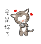 Mr Grey Little Cat 3 with TC（個別スタンプ：3）