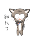 Mr Grey Little Cat 3 with TC（個別スタンプ：34）