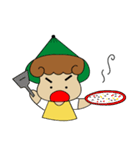 Love to eat pineapple small farmer（個別スタンプ：18）