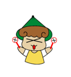 Love to eat pineapple small farmer（個別スタンプ：35）