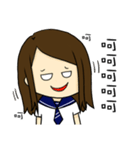 High school life(girl)（個別スタンプ：11）