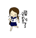 High school life(girl)（個別スタンプ：21）