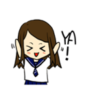 High school life(girl)（個別スタンプ：27）
