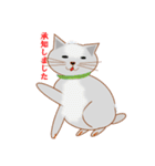シンプル挨拶ニャン（個別スタンプ：3）