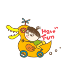 Naughty kid around the world（個別スタンプ：1）